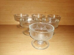 Retro stemmed glass dessert glass goblet set - 6 pcs (36/d)
