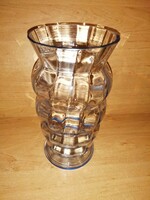 Antik világoskék üveg váza - 24 cm (36/d)