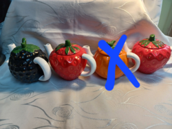 Old pickwick fruit teapots