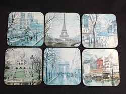 Sights of Paris coaster set