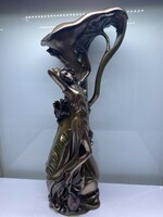 Female sculptural vase 33cm, bronzed