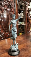 Justitia, the goddess of truth - bronze sculpture