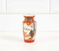 Antik japán kutana porcelán váza - kézzel festett mini váza