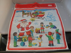 Christmas nostalgia Santa advertising bag