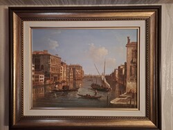 Ágnes Bihari: Venice 30x40 cm oil on canvas painting