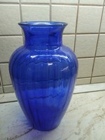 Blue glass floor vase, bay glass vase for sale!!