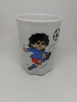 Zsolnay porcelain cup mug espana 82 footballers old retro!