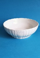 Antique white beaded Zsolnay porcelain serving bowl