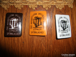 For collectors! Old mother tongue competition badge / 3 pieces/