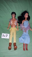 Original simba - disney - aladdin - aladdin and jasmine barbie-like toy doll couple according to the pictures bk7