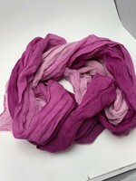 Wrinkled large pink gradient scarf