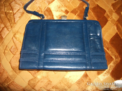 Dark blue, self-patterned, inside drawer, clasp bag, short handle size: width: 27.5 cm high