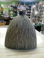Különleges, zebra mintás kerámia váza