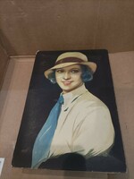 Lucky chocolate box from the 1920s, 20 x 16 cm