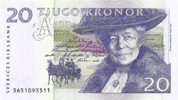 20 kronor korona 2003-2005 Svédország 2. UNC