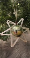Karácsonyfadísz- Gablonzi csillag /ritka/