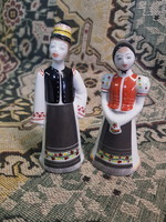 Old folk costume couple from Hóllóháza