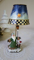 Adorable Christmas Santa tea light holder with umbrella