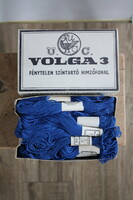 Volga blue color-fast embroidery thread - in good condition