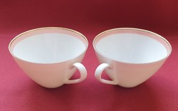 2db Arzberg német porcelán kávés teás csésze rózsaszín púder szín