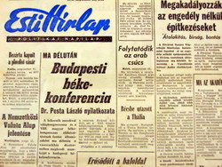 1973 June 19 / evening news / for birthday :-) original, old newspaper no.: 26041