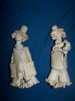 éva Kovács: clowns - glazed ceramic figures marked, rare collector's items