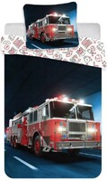 Fire engine bedding set 100% cotton, adult size - new