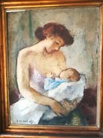 Iván solid: - mother with child