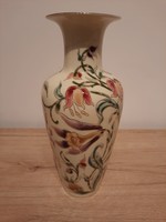Beautiful, flawless Zsolnay orchid pattern vase 27cm