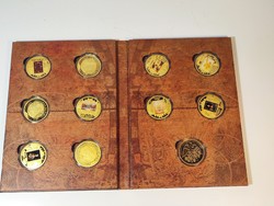 Leonardo da Vinci medal set of 11 pieces