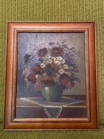 Flower in a pot painting