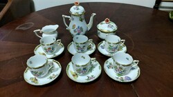 Herend Victorian pattern coffee set for 6 people