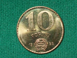 10 Forint 1988 ! Nem Volt Forgalomban ! Verdefényes !