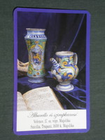 Kártyanaptár, gyógyszertár, patika kerámia, szirup kancsó, 2004,   (3)