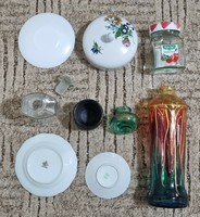 Pack of 9 porcelain glass ceramics Raven House Bavaria