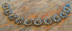 Gyűjteményi darab: antik 800-as mesterjelzett ezüst karlánc