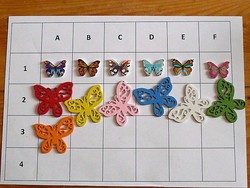 Butterfly, butterfly button, wooden button collection for clothes, bags, scrapbooking