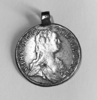 Mária Terézia Patrona Regni Hungariae1750 Magyarország patrónája 15 krajcár ezüst pénz, Habsburg