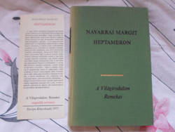 A Világirodalom Remekei – Navarrai Margit: Heptameron (Európa, 1970)