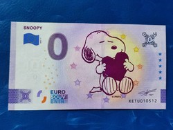 Germany 0 euro 2023 snoopy! Rare commemorative paper money! Unc