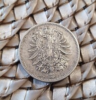 Vilmos silver 1 mark 1886 d