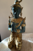 Thai buddhista templomőr, teppanom bronz szobor