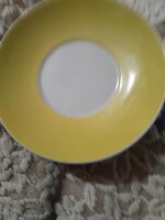 Zsolnay coffee coaster plate yellow