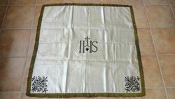 Antique silk blanket embroidered with gold