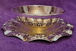Silver-plated centerpiece, serving bowl (m4364)