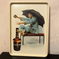 Club 99 Scotch Wisky dekoros műanyag tálca - reklám tálca