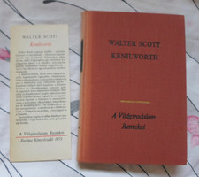 A Világirodalom Remekei – Walter Scott: Kenilworth (Európa, 1971)