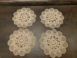 Old lace tablecloths 4 pcs in one