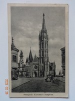 Old karinger postcard: Budapest, coronation church