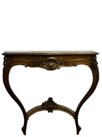 Antik gyönyörű bécsi barokk konzolasztal